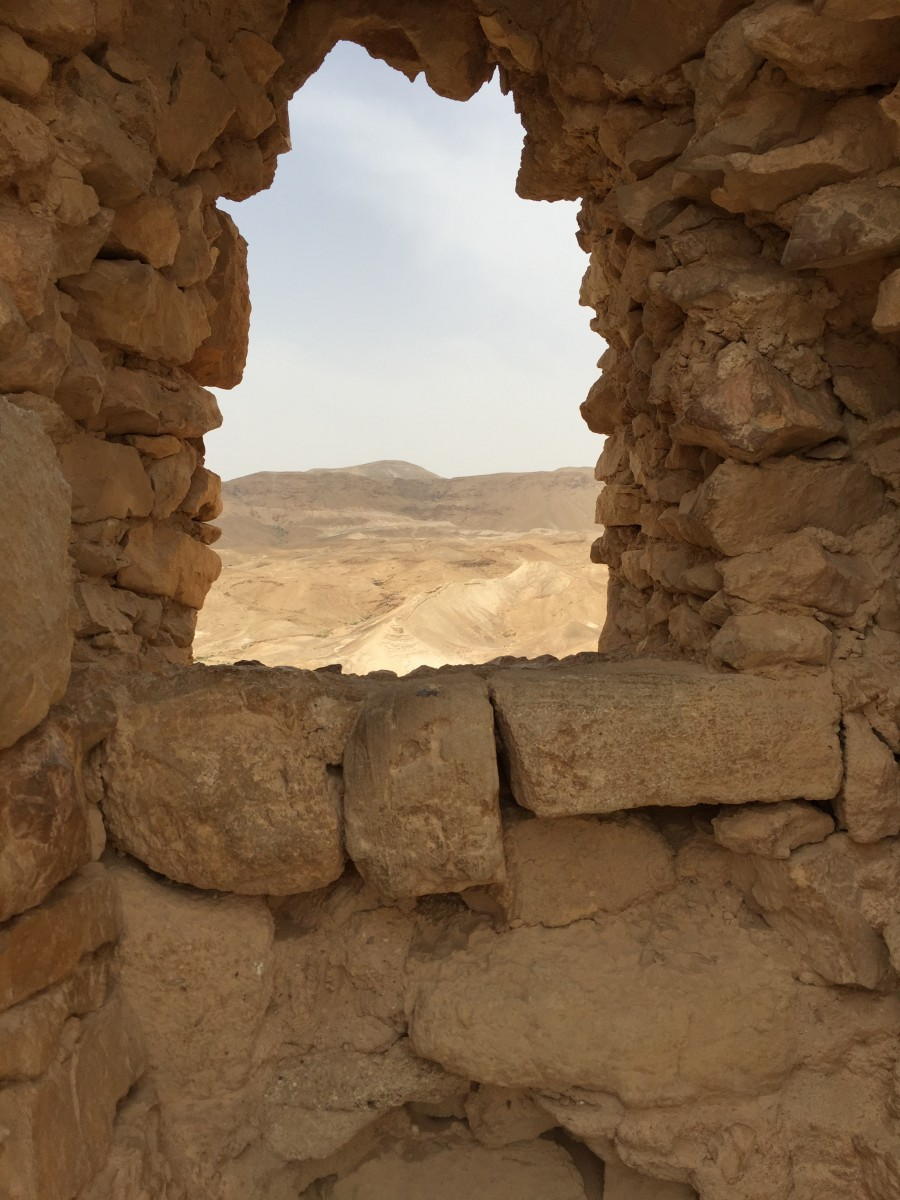 At the ancient fortress of Masada, Israel © Suzanne Fluhr