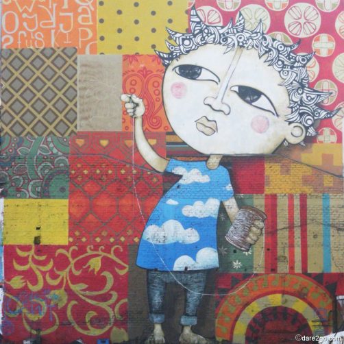 Santiago: wall art patchwork (to be demolished)