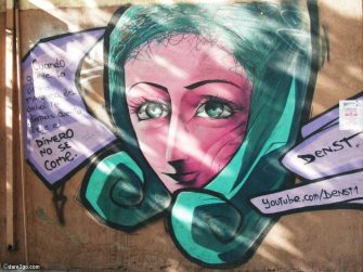 Wall Art Santiago: you cannot eat money