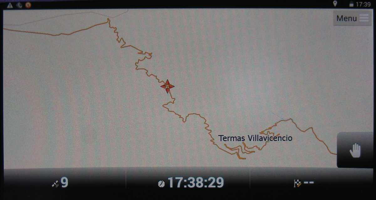 GPS Navigator: the curvy section in close-up.