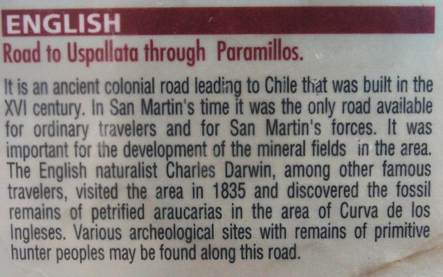 Historical facts about the Rutas Sanmartinianas