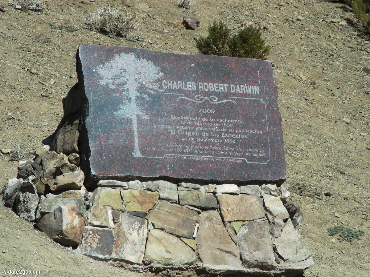 plaque commemorating Darwin