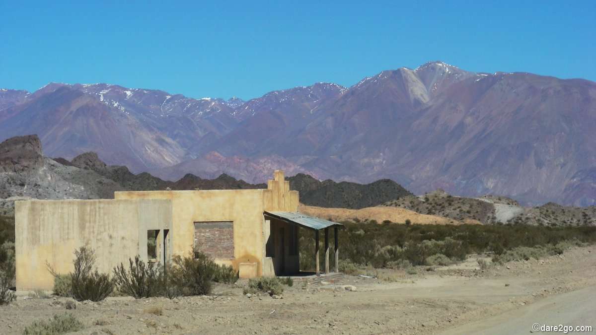 Close to Uspallata, closed shop or road house