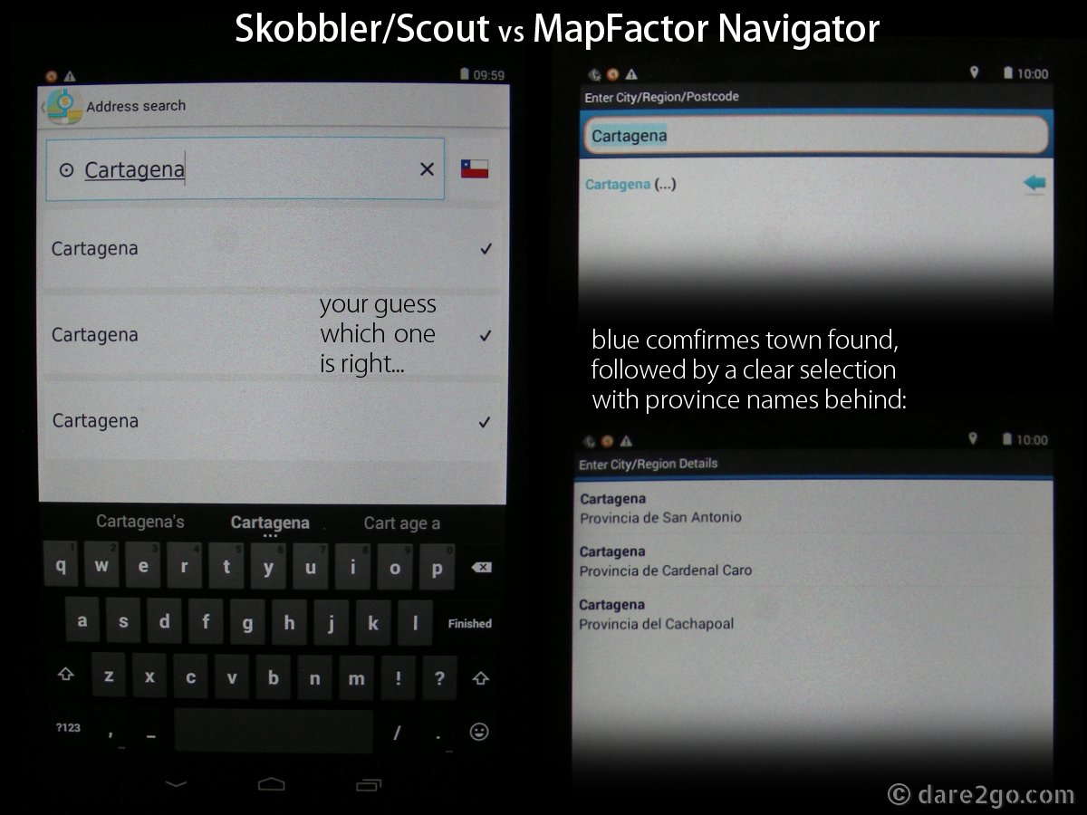 GPS Review: compare search for town names found multiple times