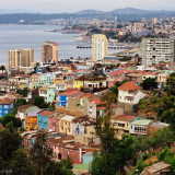 Valparaiso, as seen from a hill: colourful, old, new, every style you can imagine