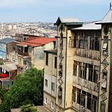 Valparaiso, as seen from a hill: some old buildings are still amazing
