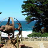 Pablo Neruda's house in Isla Negra, sculpture near the entrance
