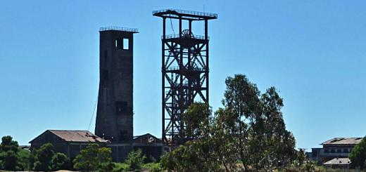 Remains of the now closed coal mine in Lota