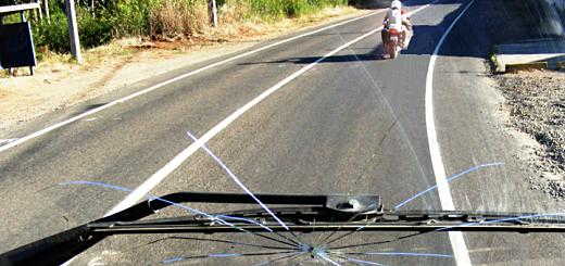Police escort out of town