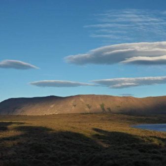 evening light at Lago Agrio