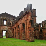 São Miguel, Brazil: inside the ruins of the church. This church was larger than the ones built at some other missions.