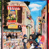 A beautifully detailed diorama, made by one of the stall holders at the San Telmo market, displaying the typical Tango on cobbled streets.