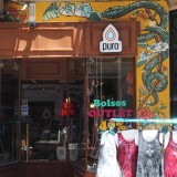 Another one of the colourful San Telmo shops hiding behind market stalls.