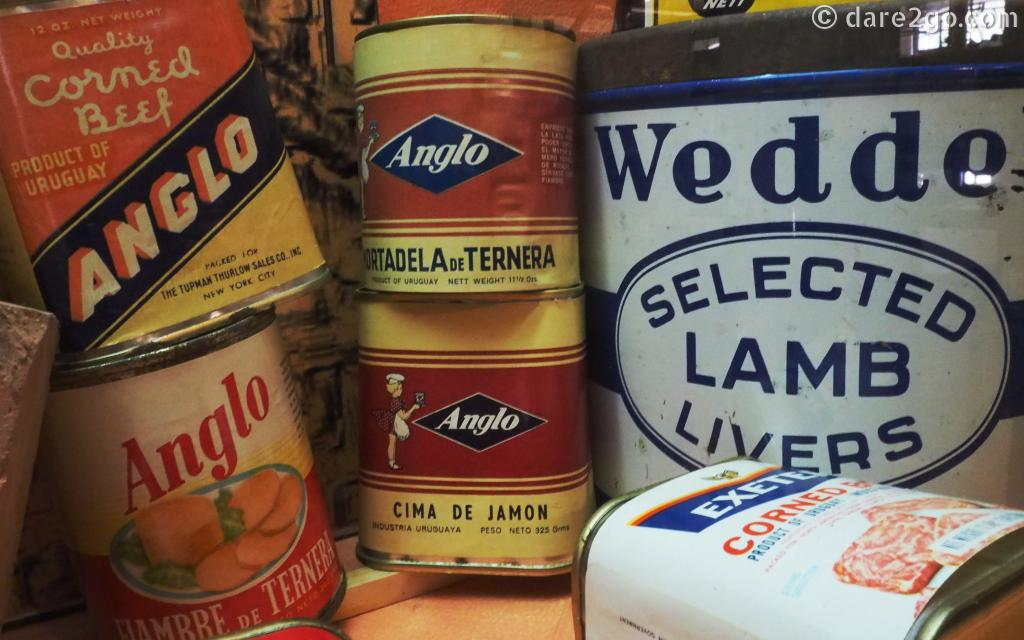 Some of the the ANGLO labels on various old cans