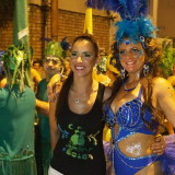 Carnival in Montevideo: last photo poses in the staging area
