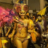 Carnival in Montevideo: assembling in the staging area