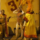 Carnival in Montevideo: another group still waiting to get into the staging area
