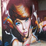 When we drove into Montevideo I actually stopped the truck to photograph this colourful woman's face (luckily it was on a Sunday with little traffic).