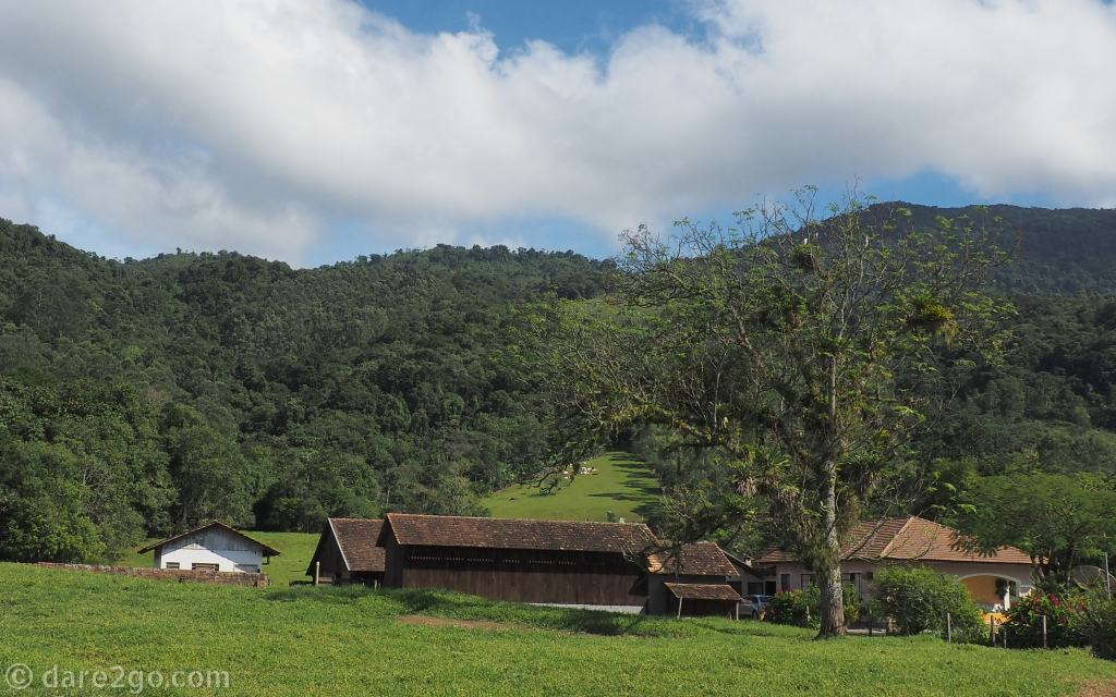 A farm along the 'Rota do Enxaimel', the Route of 'Fachwerk'.