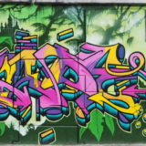 Section 10: another 'tag' which isn't just a graffiti tag. I love the tropical plant border.