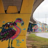 Part of the street art you see first after coming off the highway to turn towards the Florianopolis' airport.