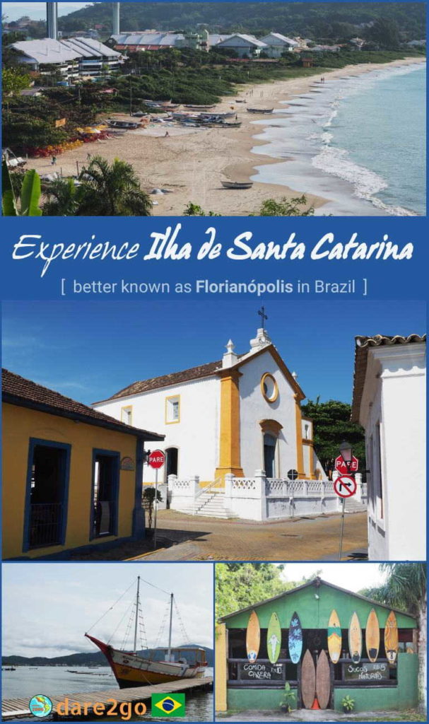 Pin this: we invite you to explore with us 'Ilha de Santa Catarina' in Brazil, better known as Florianópolis. Discover sheltered sandy beaches in the north, surfing beaches on the east coast, sand boarding on the 'Dunas da Joaca', boat trips on 'Lagoa da Conceição'. Wander through the colourful historic parts of the city centre or the old Portuguese villages of Ribeirão da Ilha and Santo Antônio de Lisboa. Eat fresh local oysters by the beach, fresh fish by the lake shore, or international dishes in one of the many restaurants in the city.