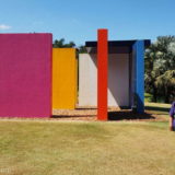 Inhotim Hélio Oiticica – Magic Square #5, De Luxe: colourful squares in open space to wander through and around.
