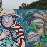 Florianópolis StreetArt is often inspired by ocean related themes or by the subtropical green nature – here you have both.