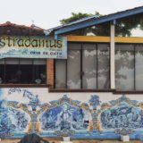 The elaborate facade of a fish restaurant in Ribeirão da Ilha, island of Santa Catarina in the state of the same name. See our post "10 Unique Colonial Towns we found in Brazil".