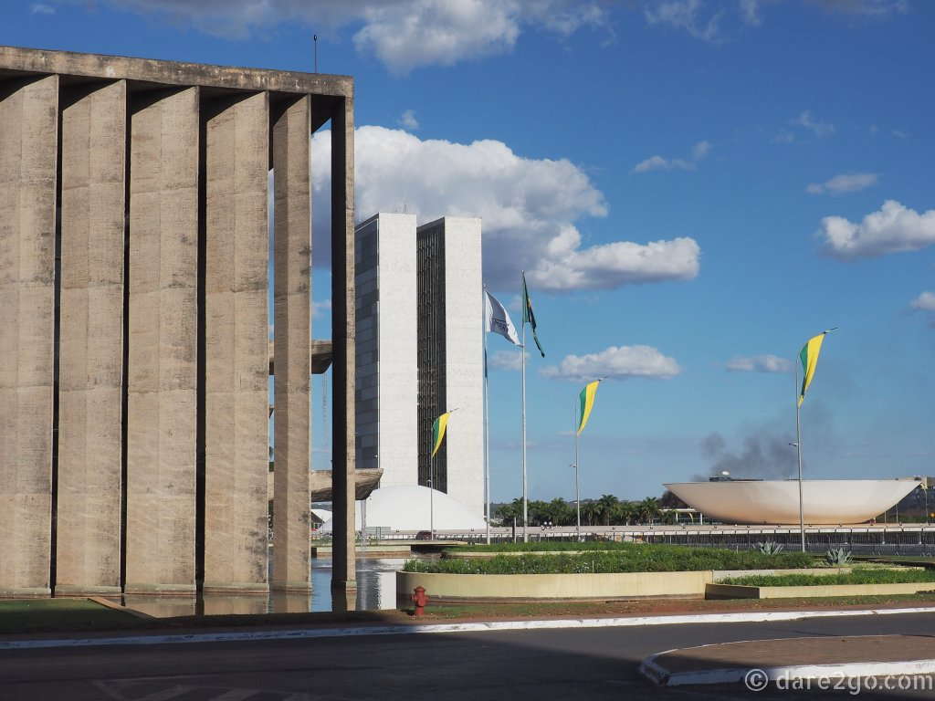 The National Congress, just one of many remarkable Niemeyer designed buildings in Brasilia – Brazil’s World Heritage listed Capital.