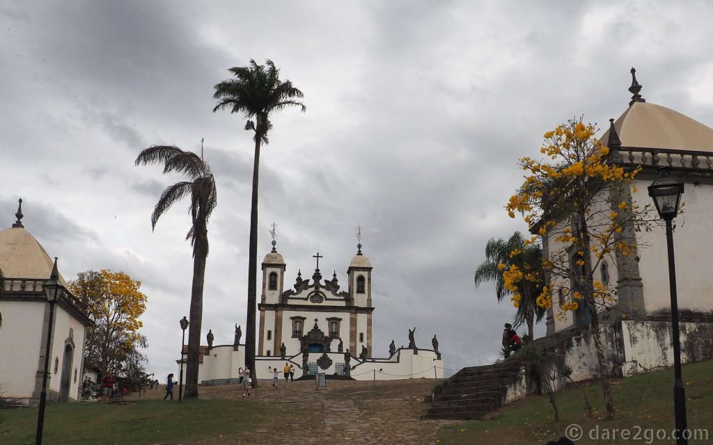 The Sanctuary of Bom Jesus do Congonhas showcases the “thoroughly original and expressive work of the Baroque style transported to the tropics” by Brazil’s Aleijadinho – part of the reason it's a World Heritage site. [quote: UNESCO World Heritage List website]