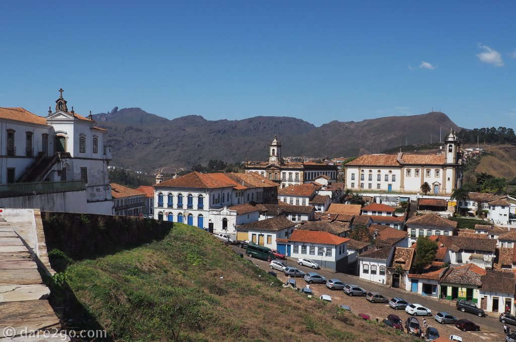 Rooftops of the World Heritage listed Historic Town of Ouro Preto. It was the gold mining centre of Minas Gerais and Brazil.