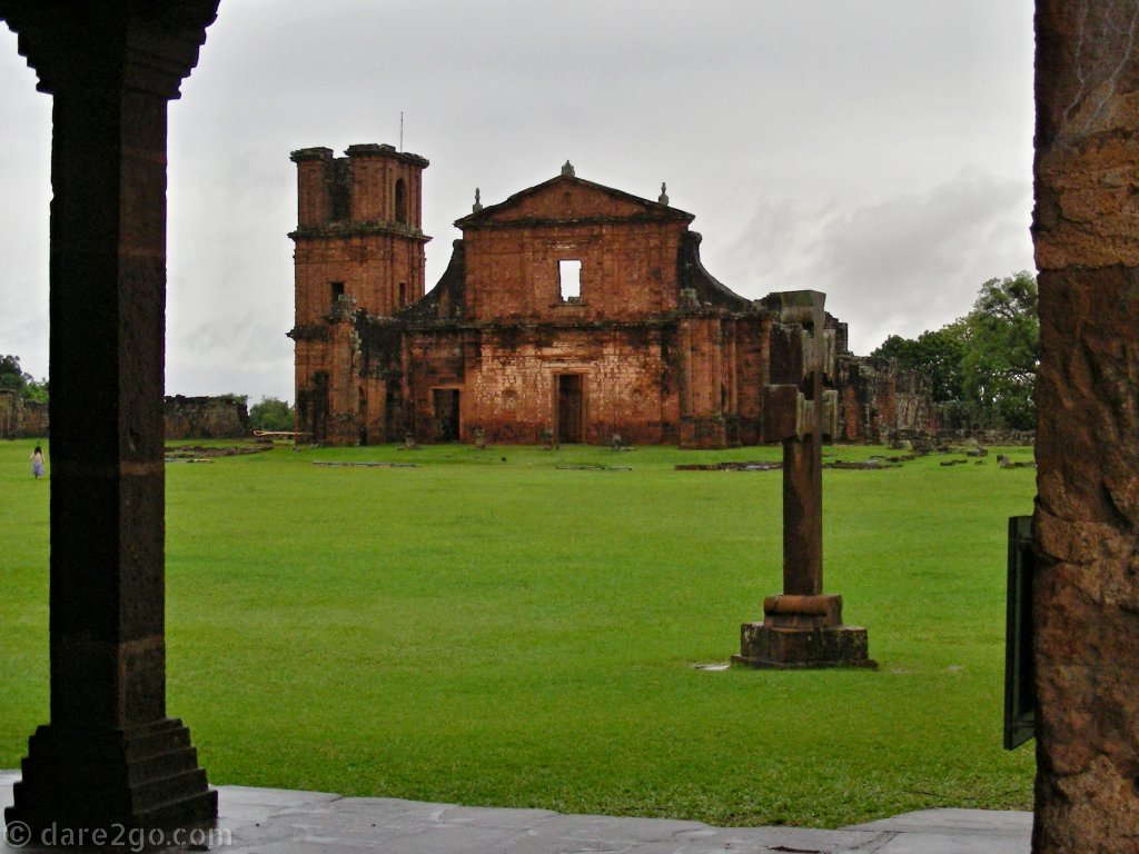 The ruins of São Miguel das Missões in Brazil are part of the World Heritage listed Jesuit Missions of the Guaranís. The other 4 missions are in Argentina.