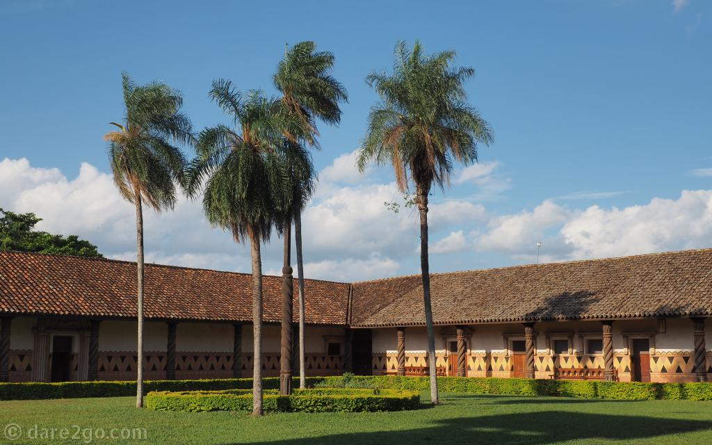 One of the stunningly restored Jesuit missions in east Bolivia.
