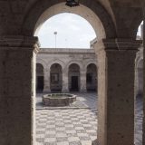 The monastery of La Compania Jesus in Arequipa has three connected courtyards - beautiful, and calm to wander through and browse the alpaca wool shops.