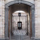 One of the many beautiful, sillar stone framed entrances in Arequipa; this one is for some kind of government office.