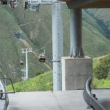 The modern departure station of the brand new cable car to the Kuélap ruins in Peru.