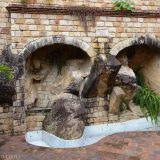This water feature is in the courtyard of the Castillo de Lamas.