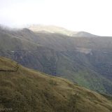 From Leymebamba up to the Calla Calla pass, at 3,600m, the road was not really that narrow. After this pass it soon became single lane width.
