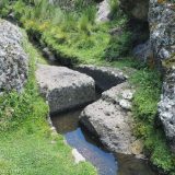 This aqueduct is about 3000 years old. They carved it out of rock and put in right angle bends to slow the water. Found at Cumbe Mayo, outside Cajamarca.