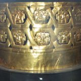 Kuntur Wasi Site Museum: a gold crown found in the tombs at Kuntur Wasi Ceremonial Centre.
