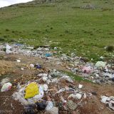 One day, high in the mountains, we were stopped at a police check. This was the view out of the passenger window. We were miles from anywhere really.