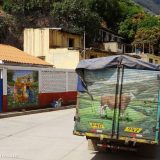 When we did find any 'real' murals in Peru, they were mostly childish themes painted on school walls. But we saw more trucks with cows or horses painted onto their back than murals.