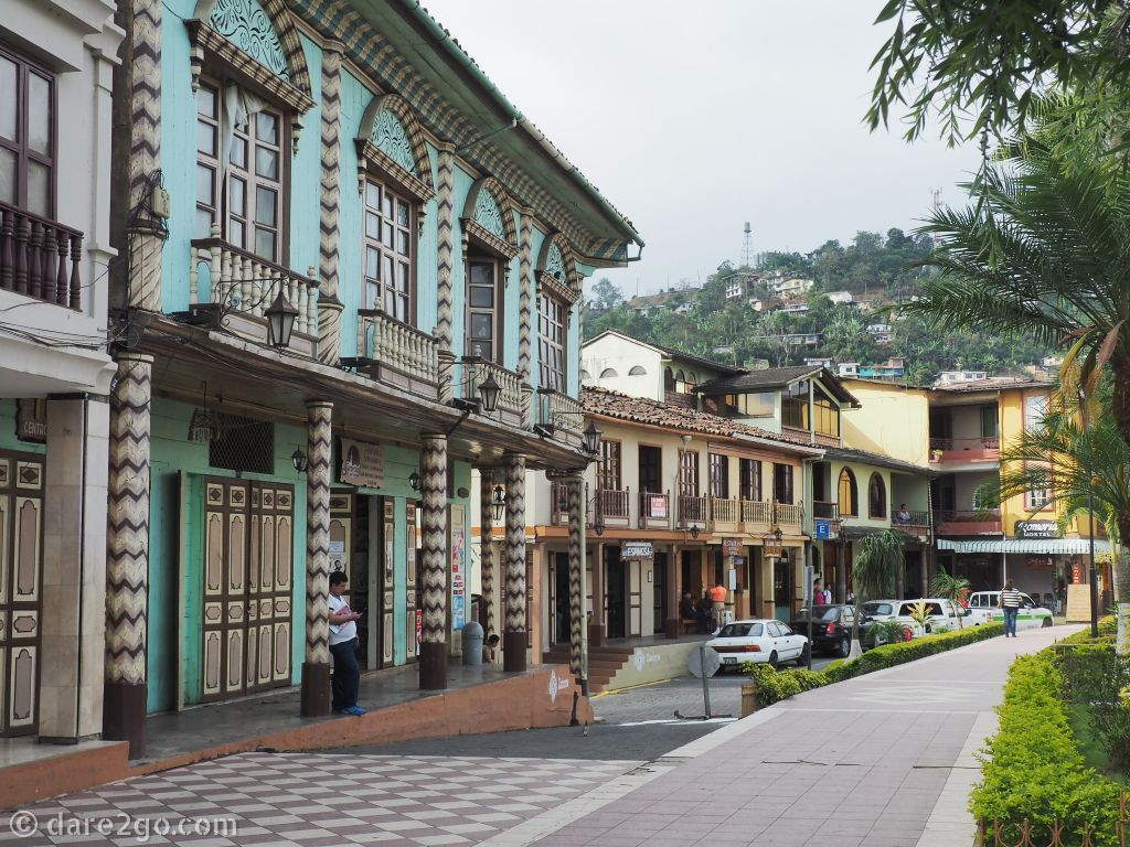 Visiting Zaruma: some of the impressive colonial buildings around the plaza in the gold-mining town of Zaruma.