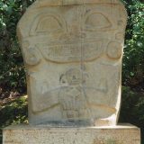 El Bosque de la Estatuas is the first place you'll come to on entering the San Agustín site. You can walk slowly through the rainforest shade, past carved stone statues like this one.