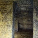 National Archaeological Park of Tierradentro: Alto de Segovia - it's hard to take good photos because it's so dark, but this is what makes the climb down the steps worthwhile.