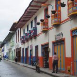 Santurio: a typical streetscape of this small town.