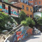 Another photo, which hows how street art brightens up the otherwise rather drab neighbourhood of Comuna 13.