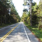 A typical country road away from the coast in Rio Grande do Sul.