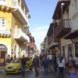 2018 in Cartagena shows crowded streets. The tourists are really coming to Colombia now.